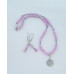 Kunzite, Hematite,  Tree of Life Stainless steel charm bracelet and earrings set