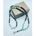 Burma Jade, Garnet, Azure Malachite, Tree of Life Mala 108 beads necklace
