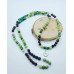 Jade, Tiger Eye, (Yellow and Red), Green Agate Mala 108 beads necklace