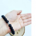 Black Obsidian and Raw Black Tourmaline bracelet