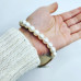 Freshwater Pearl round Zirconia Infiniti charm bracelet 9 mm