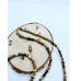 Picture Jasper Sun Charm gold plated necklace and bracelet set