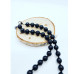 Black Obsidian Zirconia charm Unisex necklace 10 mm