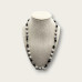 Howlite, Black Agate chips, Harmony charm Necklace