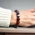 Red Agate, Amethyst bracelet 10 mm