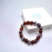Red Agate, Amethyst bracelet 10 mm